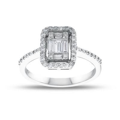 Altıntaç 0,54 Karat Pırlanta Baget Yüzük 11152-PYZ0666