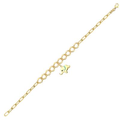 Altıntaç Altın Filli Mineli Bileklik BL3049A