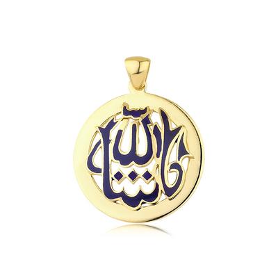 Altıntaç Altın Kabartmalı Maşallah Kolye Ucu KU2577B