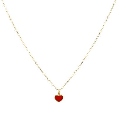 Altıntaç Altın Mineli Kalp Kolye KL2501B