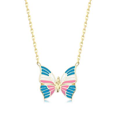 Altıntaç Altın Mineli Kelebek Kolye KL2562A