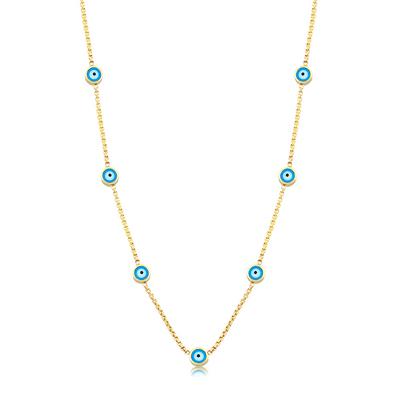 Altıntaç Altın Mineli Nazar Gözlü Kolye KL2446A