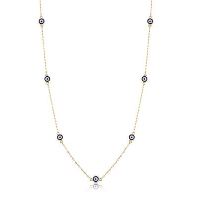 Altıntaç Altın Mineli Nazar Gözlü Kolye KL2446C