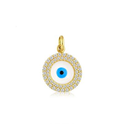 Altıntaç Altın Mineli Taşlı Nazar Göz Kolye Ucu KU0530D