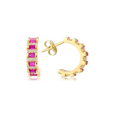 Altıntaç Altın Renkli Taşlı Küpe KP2453A