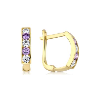 Altıntaç Altın Renkli Taşlı Küpe KP2508B