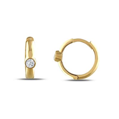 Altıntaç Altın Taşlı Halka Küpe KP2686A